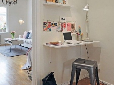 Jak zaaranżować domowe miejsce pracy w naprawdę małym mieszkaniu? Przytulnie, inspirująco i funkcjonalnie :)