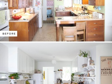 Kuchnia before & after może inspirować do zmian we własnym mieszkaniu. Standardowe wnętrze o klasycznej zabudowie...