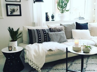 Oryginalne mieszkanie w czerni i bieli, czyli wnętrza tygodnia z instagramu