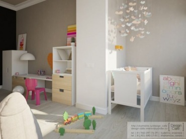 Tani, pastelowy i ładny pokój dla niemowlaka i starszego dziecka (32171)