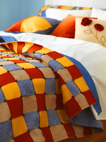 Narzuty na łóżko patchwork