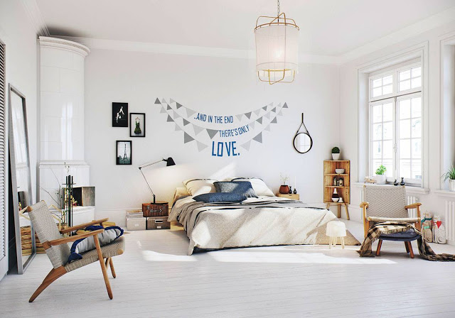 Jak urządzić dużą sypialnię w stylu skandynawskim ?