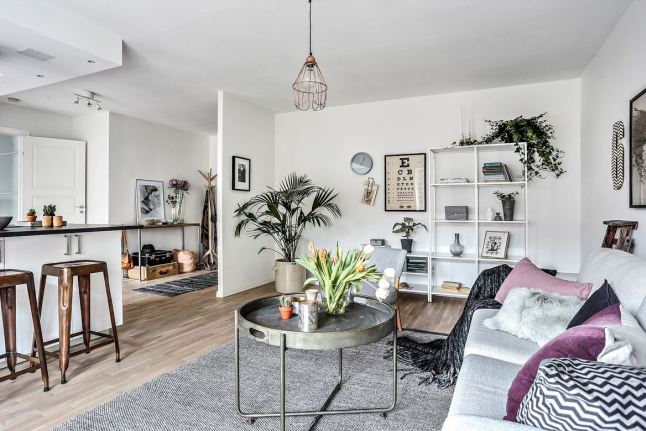Jak urządzić mieszkanie w otwartej przestrzeni  w stylu skandynawskim ?