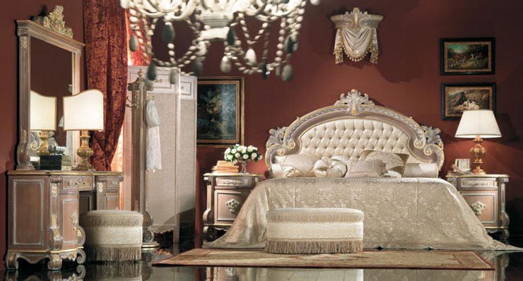 Stylowe i barokowe sypialnie